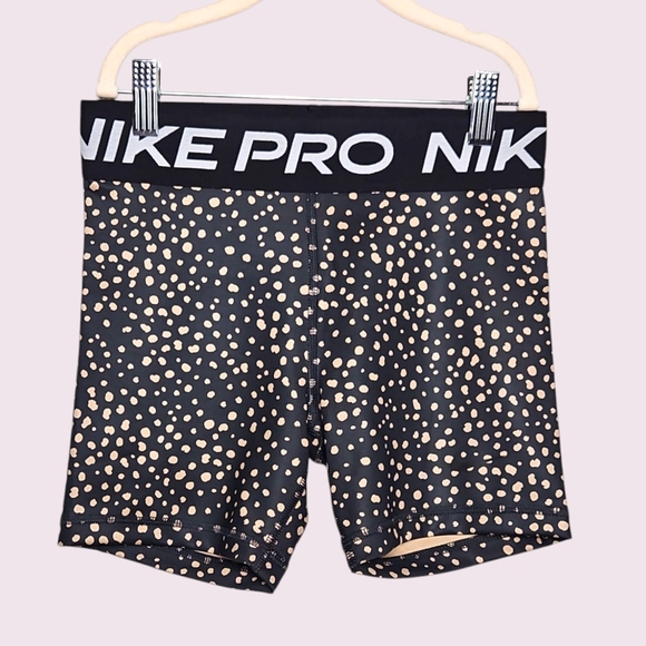 Nike Other - Nike Kids Black and Tan Dotted Shorts Size Large